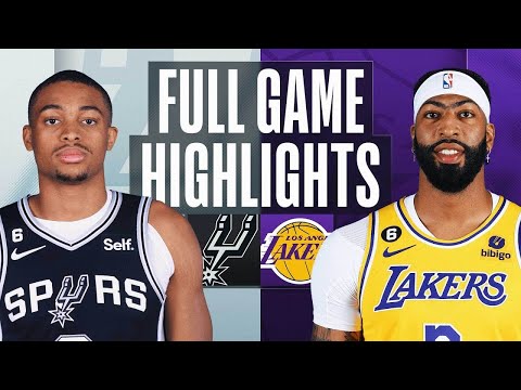 San Antonio Spurs vs. Los Angeles Lakers Full Game Highlights | Jan 25 | 2022-2023 NBA Season