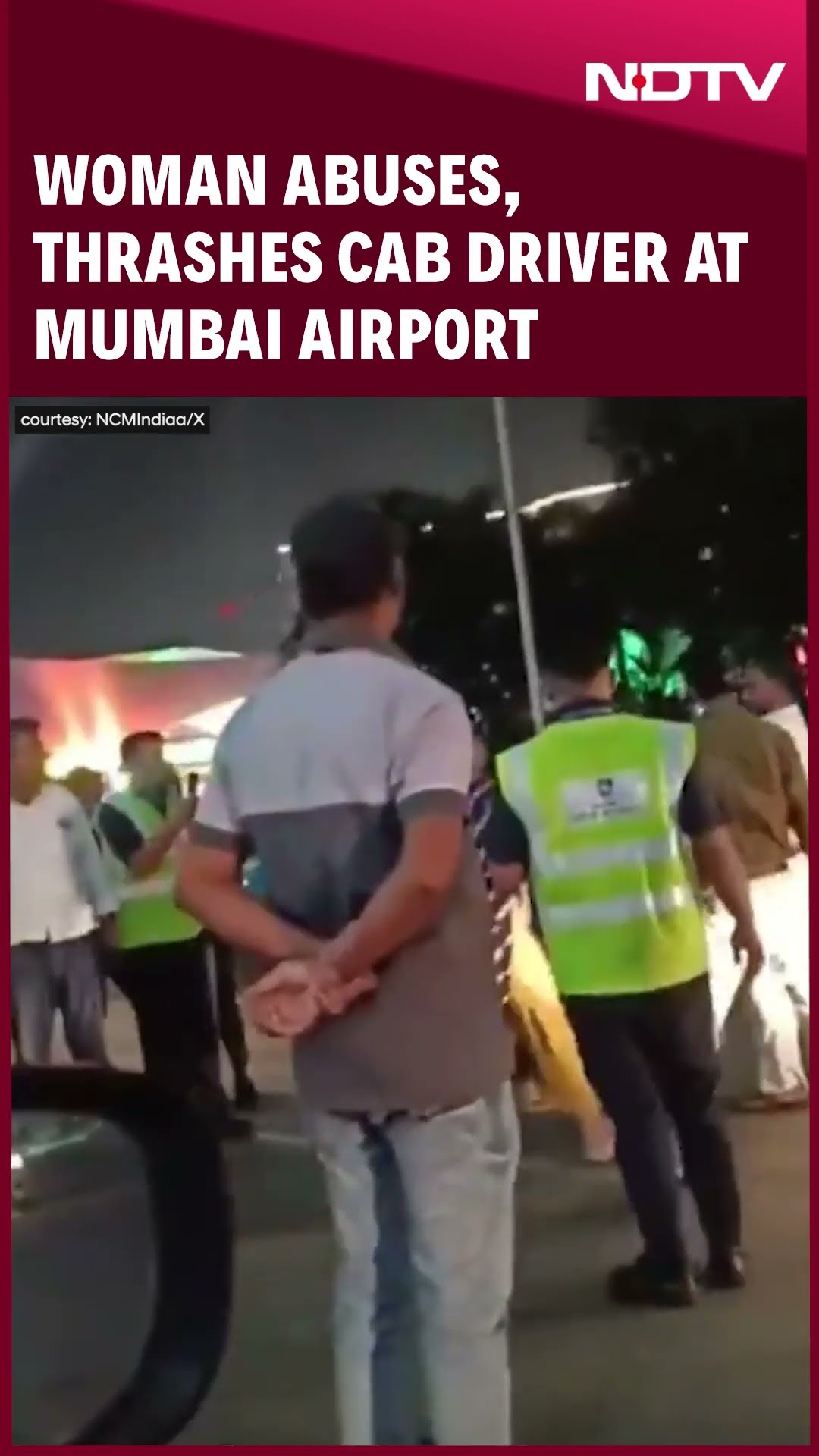Mumbai Woman Abuses, Thrashes Cab Driver At The Airport After Missing Her Flight | Viral Video