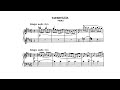 Borodin: Tarantella in D major for piano 4 hands (with Score)