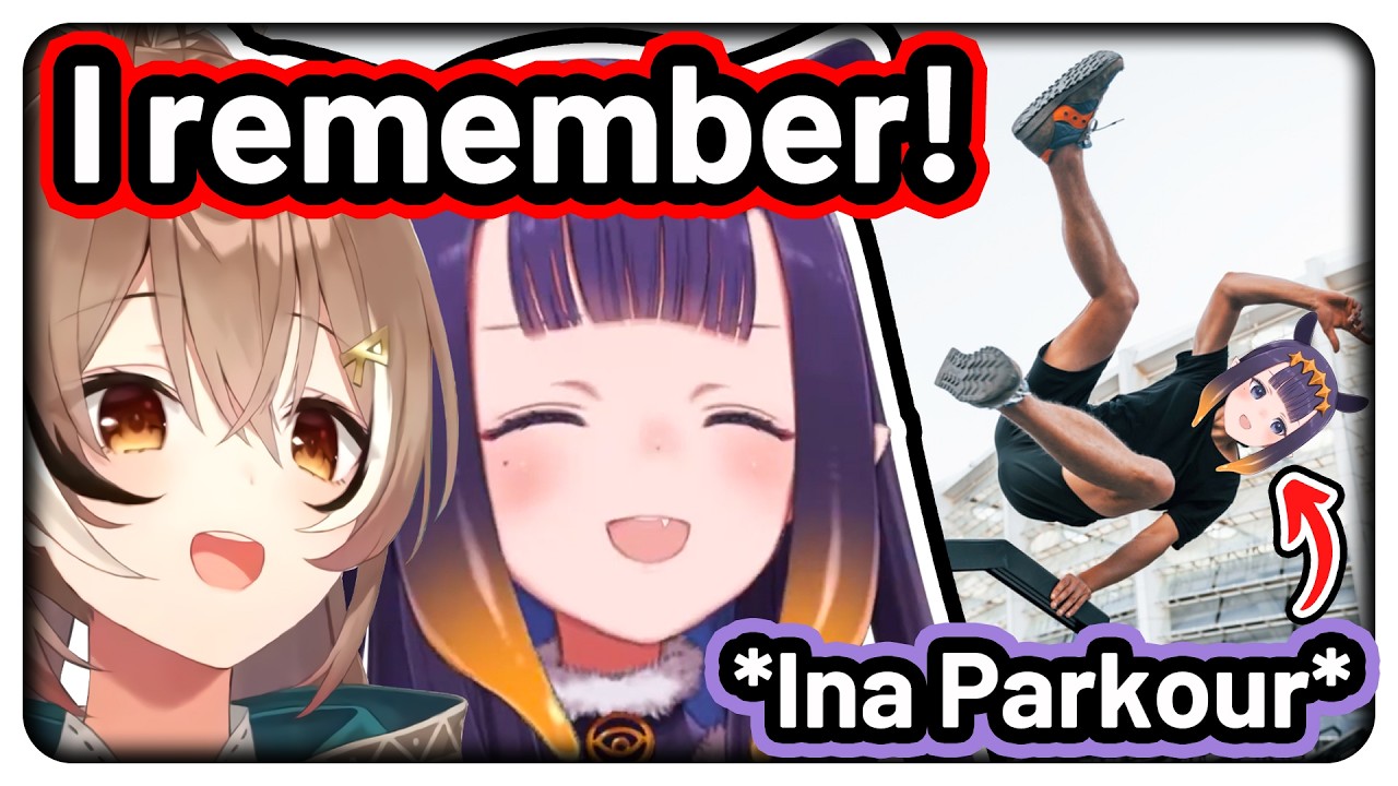 Mumei still remembers the Ina Parkour moment from 3 years ago 【Hololive EN】