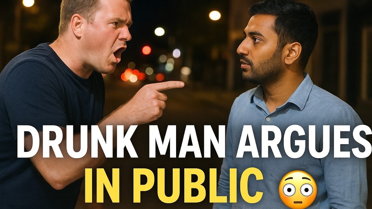 Drunk Canadian argues with Indian man in public — Caught on camera