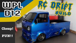 RC Drifting on a Budget: WPL D12 Build Pt. 2 #rcdrifting