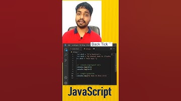 Strick Back Tick In Javascript