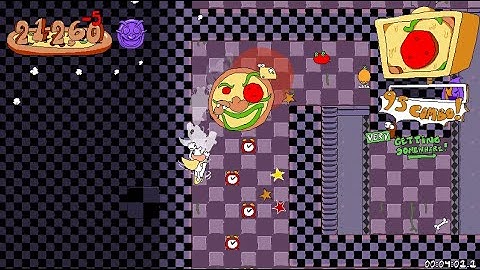 local idiot laps pizzaface in john gutter (John Gutter Lap 3 P-Rank) | Pizza Tower