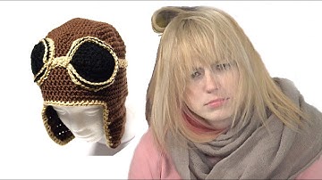 Awesome AVIATOR KNIT HAT!