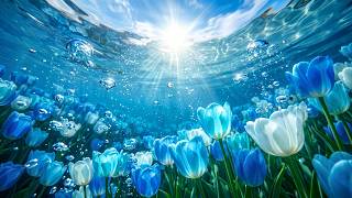 (No Ads) Release Tension Naturally 💙 Peaceful Piano to Quiet Racing Thoughts