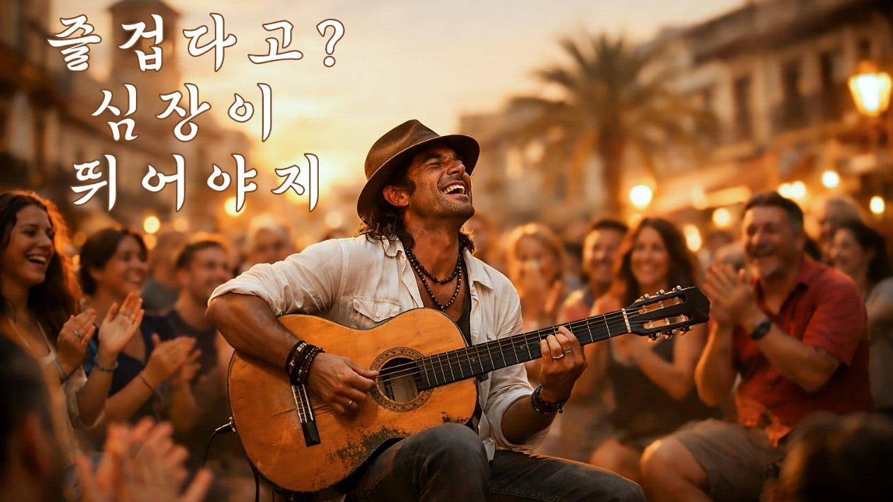 심장이 먼저 춤추는 라틴 기타 🎸 버스킹의 열기 #guitar #latin #버스킹