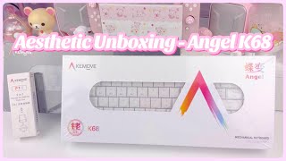 Unboxing and Reviewing Aesthetic RGB Wireless Keyboard - Kemove Angel K68