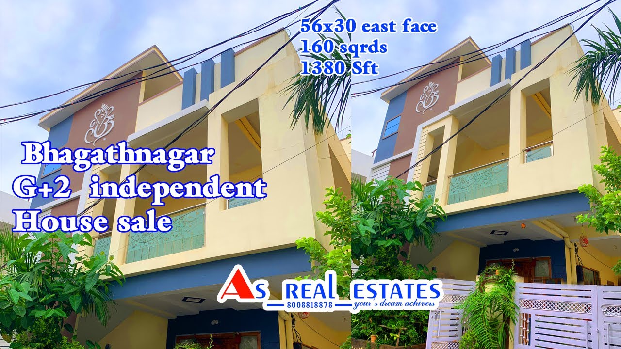 160 Sq.yards Eas face G+2 2+2BHK 2+1BHK house for sale in karimnagar