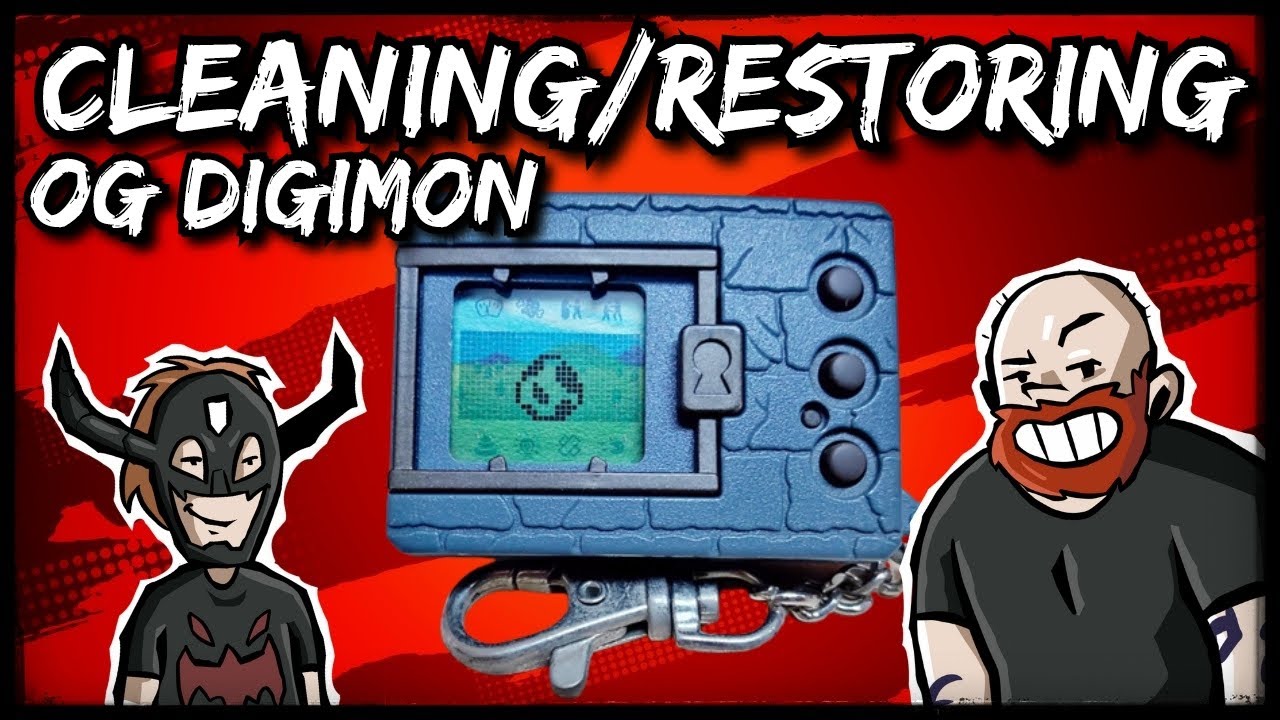 How To Clean And Restore Original Digimon Digital Monster - YouTube