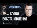 Отказ от алкогольной зависимости. Сроки восстановления. Симптомы