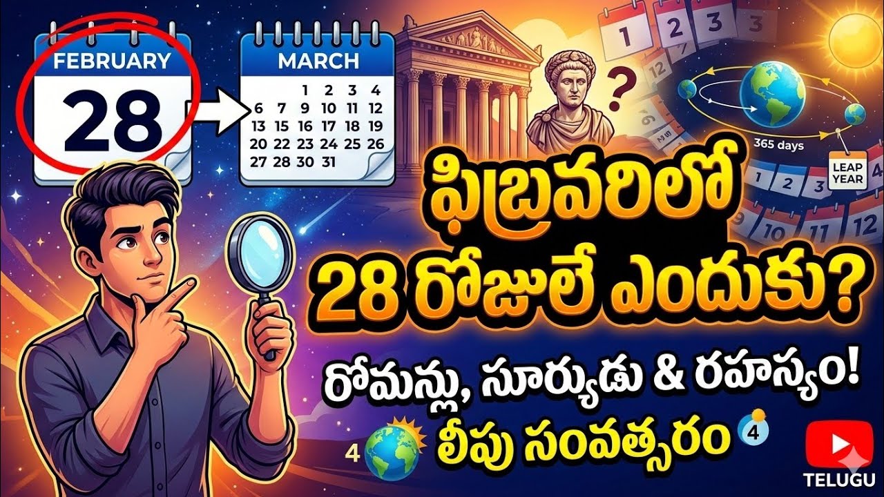 ఫిబ్రవరిలో 28 రోజులే ఎందుకు? 😱 అసలు రహస్యం ఇదే! | Why February has 28 days?