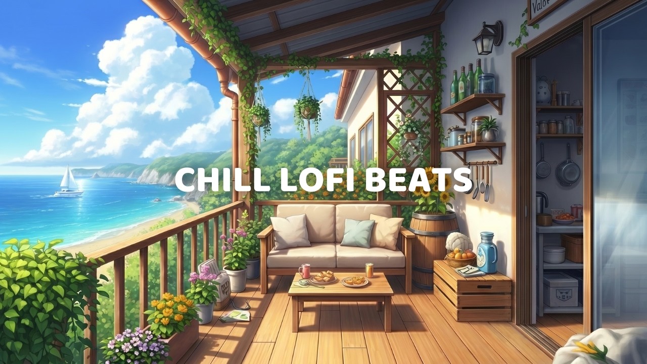 Coastal Morning Lofi 🌊☀️ | Relaxing lofi hiphop mix for study & Calm ...
