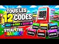 Tous les 12 CODES Wave + Trait + Secret Steal the Brainrot