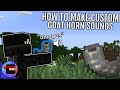 How To Add CUSTOM SOUNDS To GOAT HORNS In Minecraft 