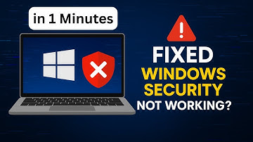 Windows-beveiliging werkt niet Windows 10 oplossen (2025) - Stap voor stap