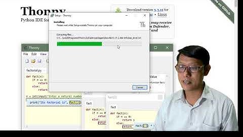 การติดตั้ง Thonny Python IDE for beginners