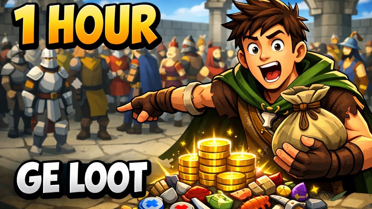 OSRS GE Looting for 1 Hour | Money Making & Finds