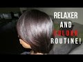 RELAXED HAIRCARE: RELAXER, DYE AND WRAP ROUTINE
