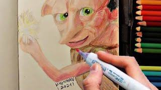 Drawing Dobby From Harry Potter For 5 Hours