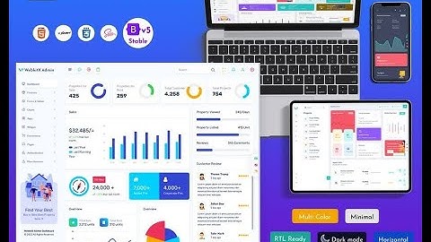 Admin Panel Dashboard with Bootstrap 5 Admin Template – WebkitX
