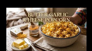 Butter garlic cheese popcorn 🍿