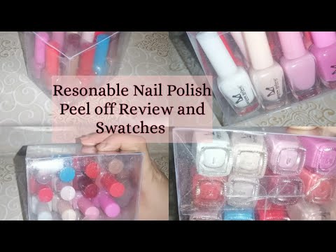 Miss Rose peel off Nail polish Review and Swatches Urdu and hindi | English Subtitl|| Beauty claps @Beautyclaps