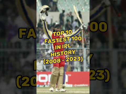 Top 10 Fastest Century in IPL History (2008-2023) #shorts #viral #trending #cricket