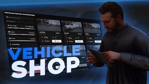 [ESX/QB] FIVEM VEHICLE SHOP SCRIPT | SHOWCASE