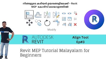 #Ep3  | Align Tool | Revit MEP Tutorial for Beginners | Malayalam