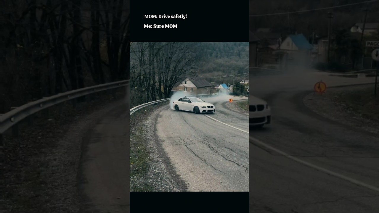 Mom forgot her son drives a BMW😈