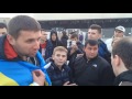 Україна   Косово  Фанати та Парасюк зустрілися біля стадіону