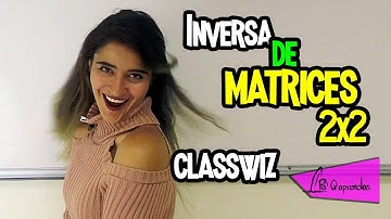 Inversa de una matriz 2x2 con calculadora
