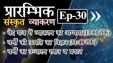प्रारम्भिक #संस्कृत #व्याकरण प्रवेश Class- 30 | Primary Steps for #Sanskrit learners