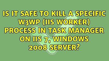 Is it safe to kill a specific w3wp (IIS Worker) process in Task Manager on IIS 7, Windows 2008...