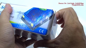 Mở hộp máy oxi Sobo 348 - dành cho hồ cá (Output: 2x4L/minPressure: 2×0.02Mpa) SB 348