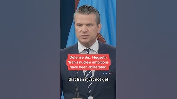 Defense secretary Pete Hegseth: 