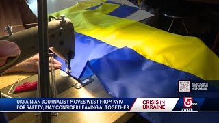 Local company making Ukrainian flags, donating proceeds