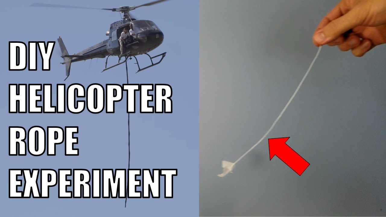 Do Veritasium's Helicopter Rope Experiment at Home