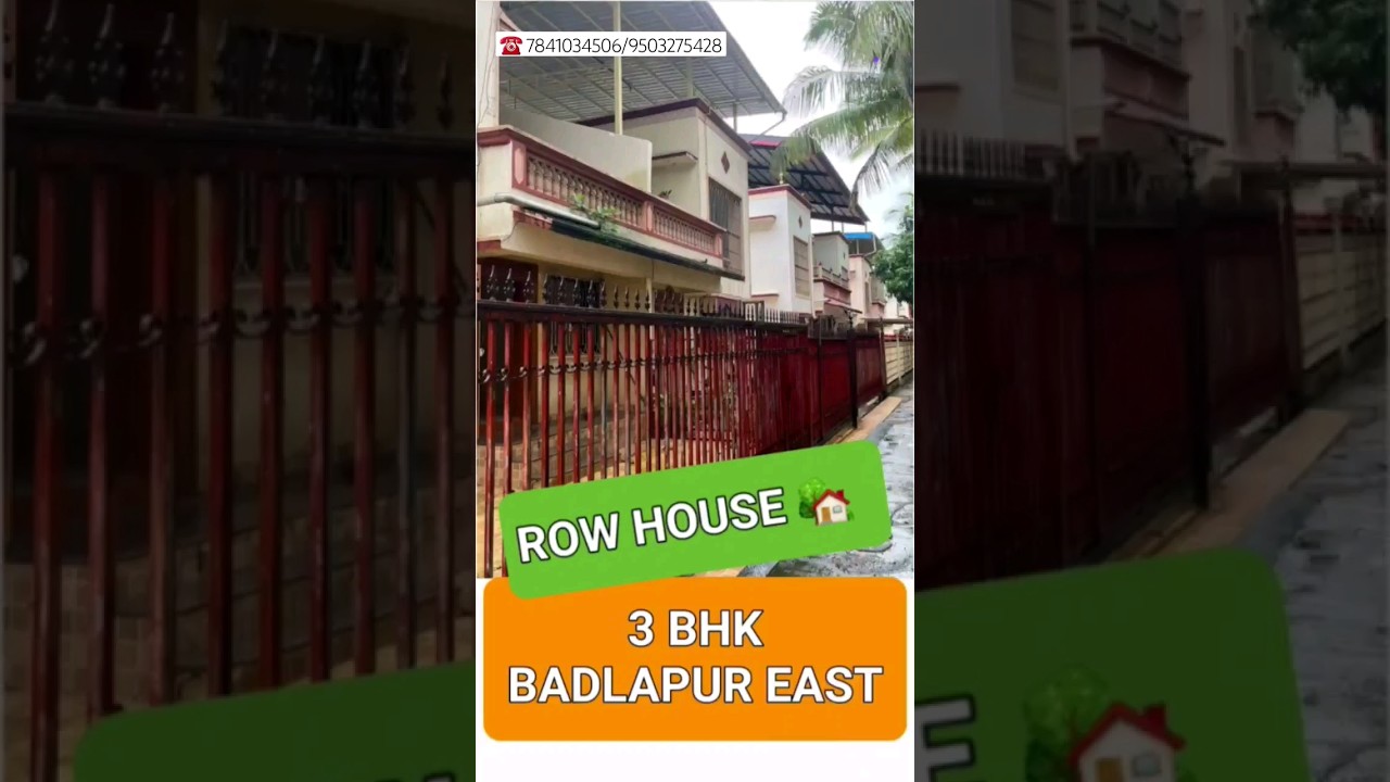3 BHK Row House for sale in Badlapur East | Duplex for Sale in Badlapur East | 