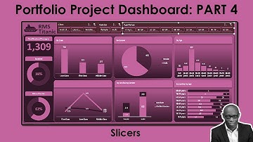 Portfolio Project Titanic Dataset Dashboard Slicer (Part 4)