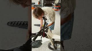 Installing ER moto ETM RTR surron throttle #viral #dirtbiketricks #supermoto #ebike