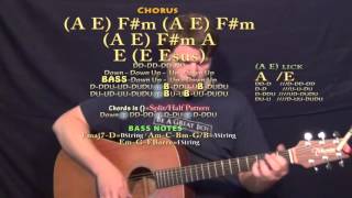 Home (One Direction) Guitar Lesson Chord Chart - E Esus A C#m F#m