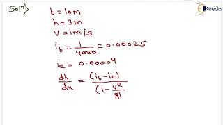 Numerical of GVF | Hydraulics - GATE