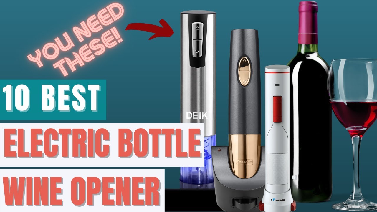 Automatic One-Button Corkscrew Opener with Foil Cutter,Mini Portable&Reusable Wine Bottle Opener for Household,Kitchen,Party,Bar,Outdoor Red OLEVC Rechargeable Electric Wine Bottle Opener 