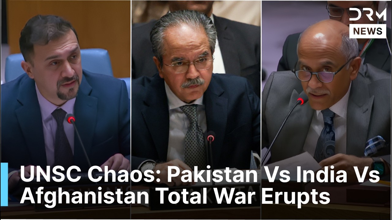 TENSE EXCHANGE: Pakistan, Afghanistan, India Clash Fiercely At UNSC | DRM News | AC1F