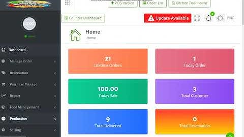 Complete Restaurant Management system with Laravel and CodeIgniter 2022