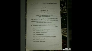 Vbu sem2,old year questions paper,Botany generic questions paper,session 2018-21,bbmku,all colleges