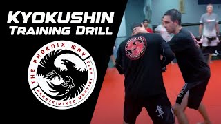 Kyokushin Karate Training: Sempai Ryan Running Class at The Phoenix Way Dojo