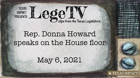 Rep. Donna Howard speaks on the House floor